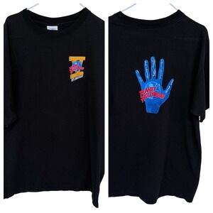 Vintage Planet Hollywood 5th Anniversary Graphic T Shirt XL Black 1991 90s